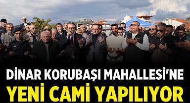 Dinar Korubaşı Mahallesi'ne yeni cami yapılıyor