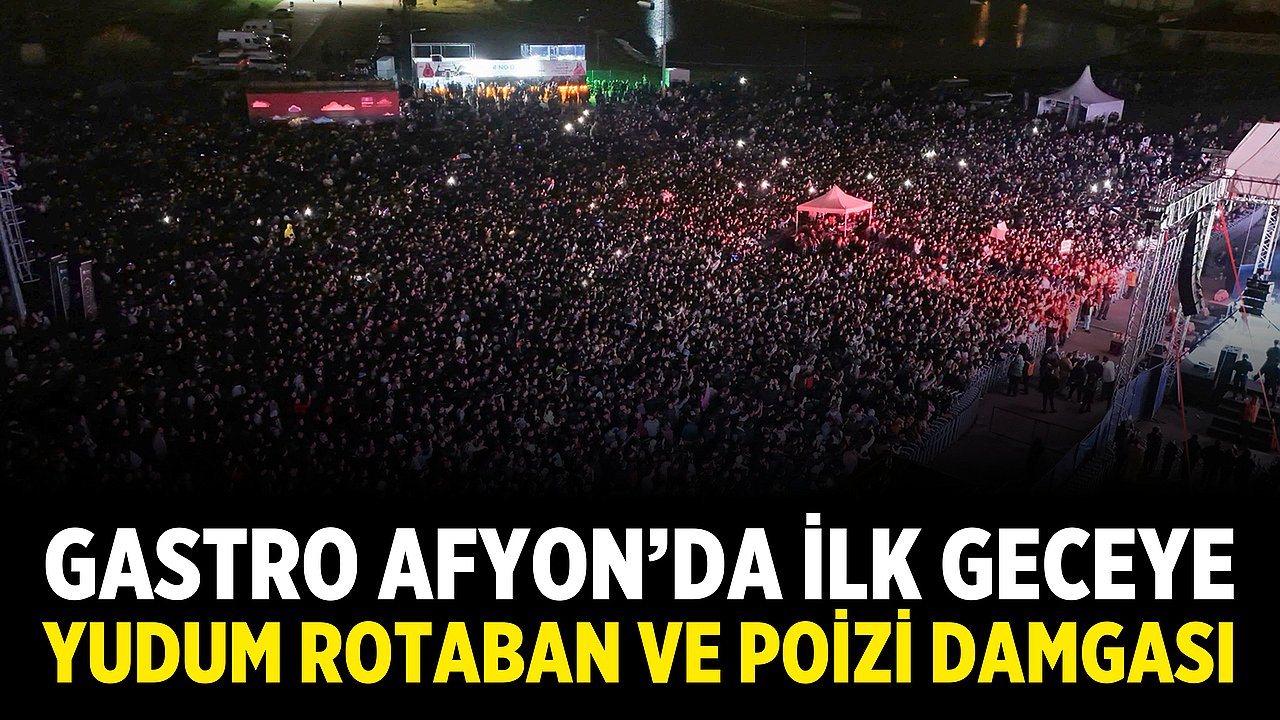 Gastro Afyon’da ilk geceye Yudum, Rotaban ve Poizi damgası