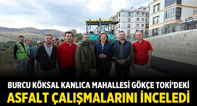 Gökçe TOKİ’de Asfalt Çalışmaları Sürüyor