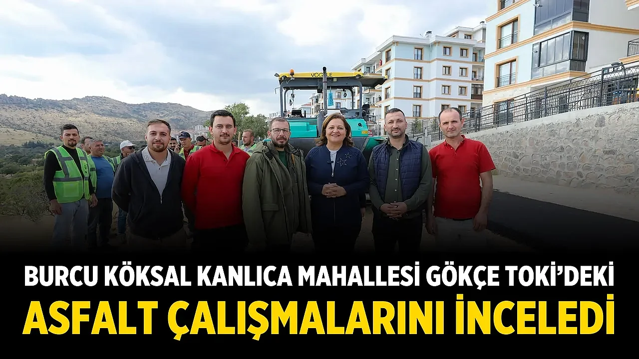 Gökçe TOKİ’de Asfalt Çalışmaları Sürüyor