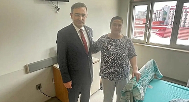 Milletvekili Hasan Arslan'dan hastanede geçmiş olsun ziyareti