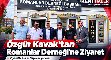 Özgür Kavak ve Murat Bilgici Romanlar Derneği'nde