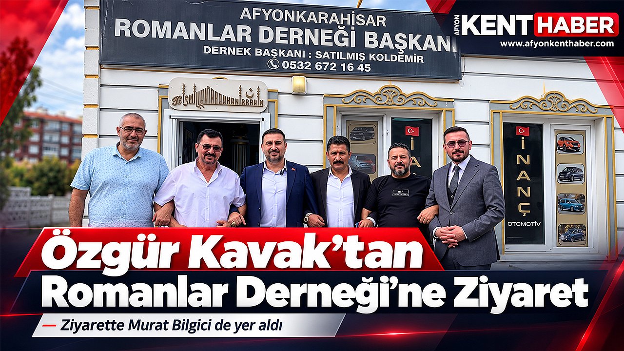 Özgür Kavak ve Murat Bilgici Romanlar Derneği'nde