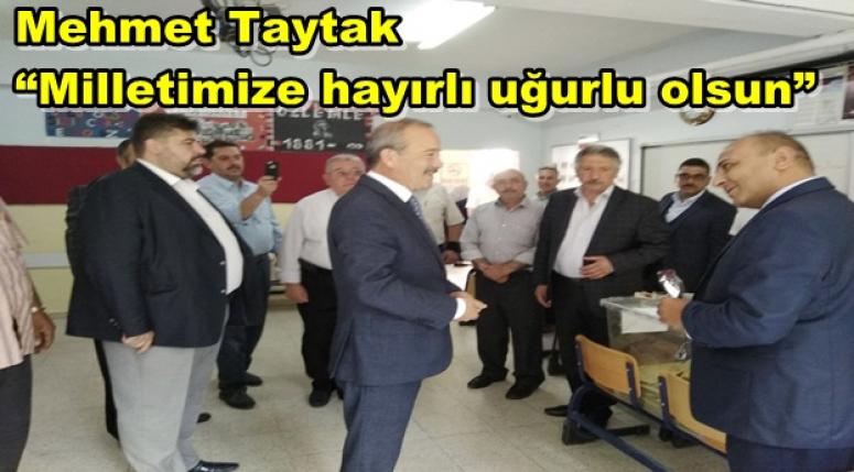 Mehmet Taytak “Milletimize hayırlı uğurlu olsun”
