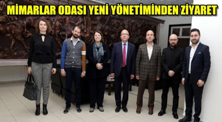 AFYON MİMARLAR ODASI YENİ YÖNETİMİNDEN ZİYARET
