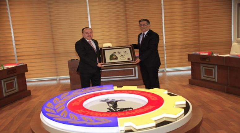 ÖMER YILDIRIM’DAN ODAMIZA VEDA ZİYARETİ