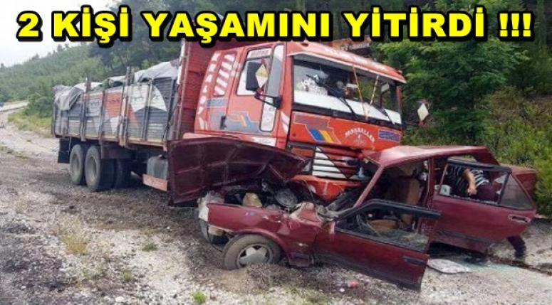 TRAFİK KAZASI !!! BİLANÇO 2 KİŞİ HAYATINI KAYBETTİ !!!