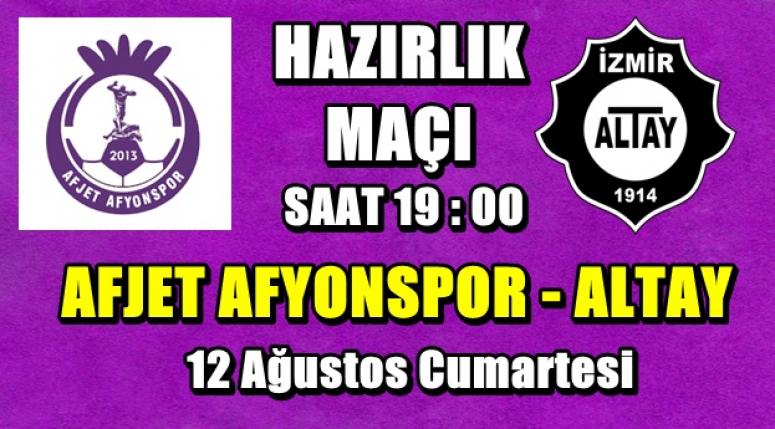 AFJET AFYONSPOR - ALTAY KARŞILAŞMASI