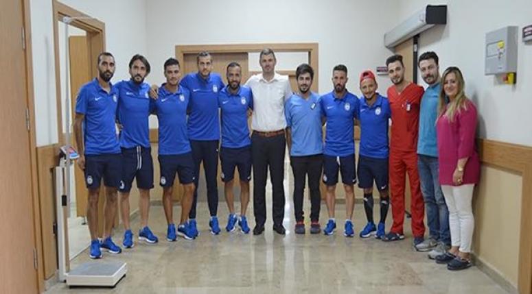 Afjet Afyonspor'lu futbolcular sağlık kontrolünden geçti !!!