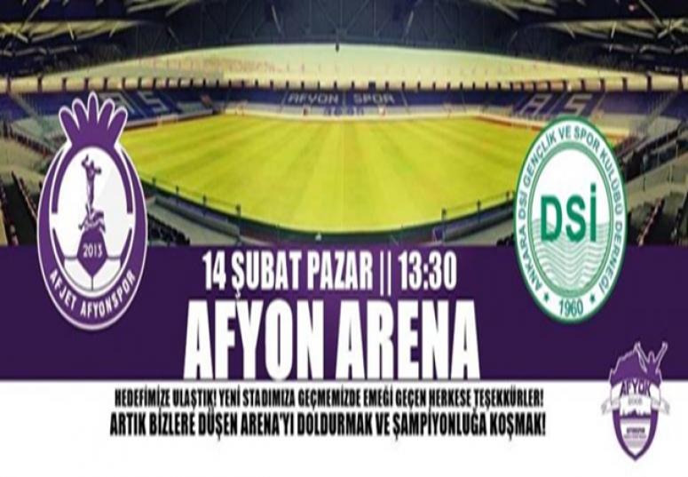 Afjet Afyonspor, Afyon Arena'ya çıkıyor