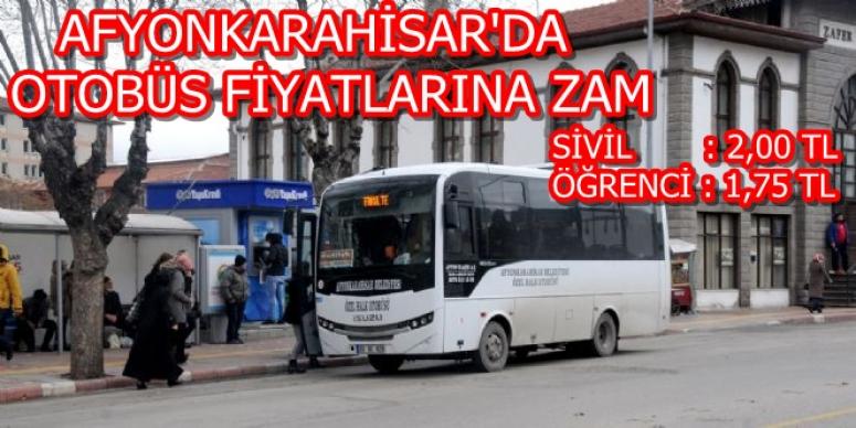 AFYON'DA OTOBÜSLERE ZAM!!!