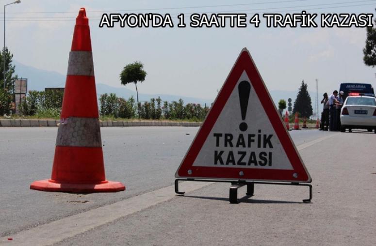 Afyon Kent Merkezinde 4 Kaza Birden