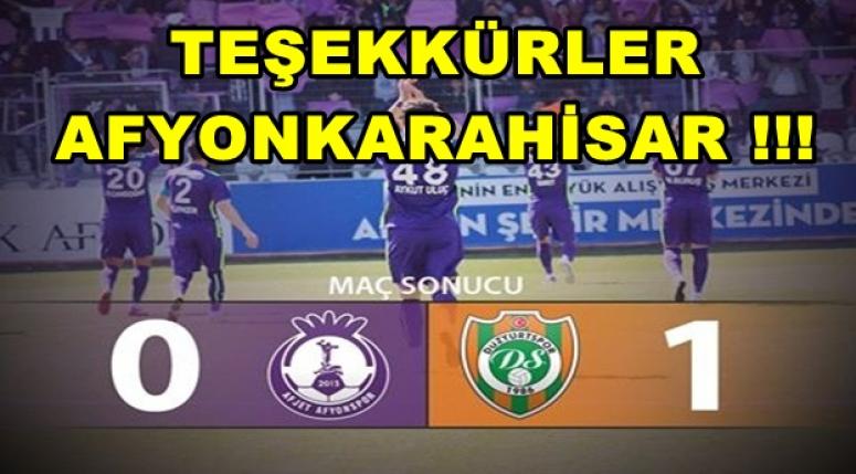 AFJET AFYONSPOR KUPASINI ALDI !!!