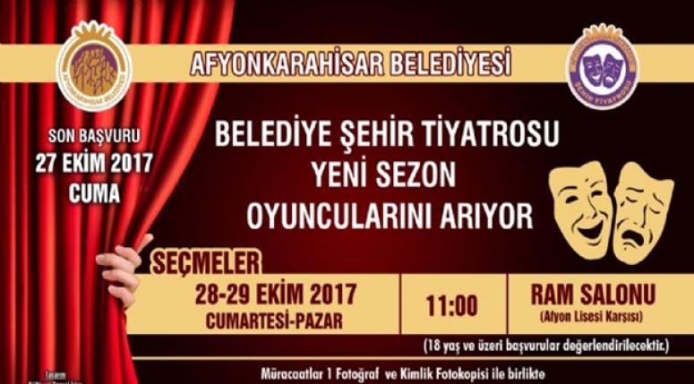 AFYON ŞEHİR TİYATROSU OYUNLARINI SEÇİYOR