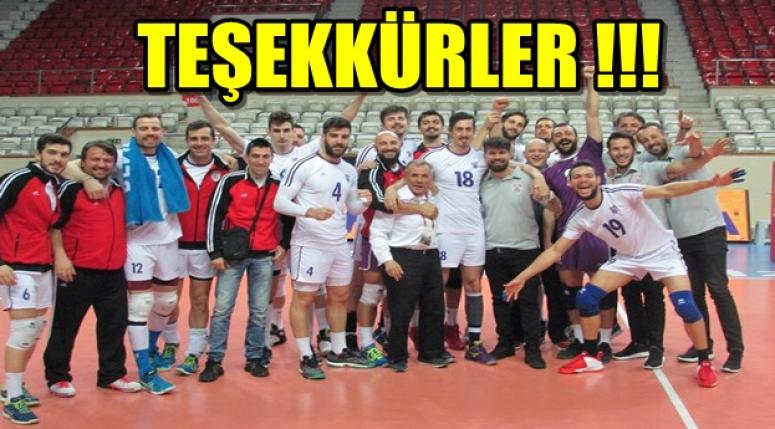 AFYON YÜNTAŞ VOLEYBOL YÖNETİMİNDEN TEŞEKKÜRLER !!!