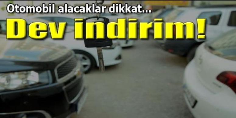 Otomobilde dev indirim!