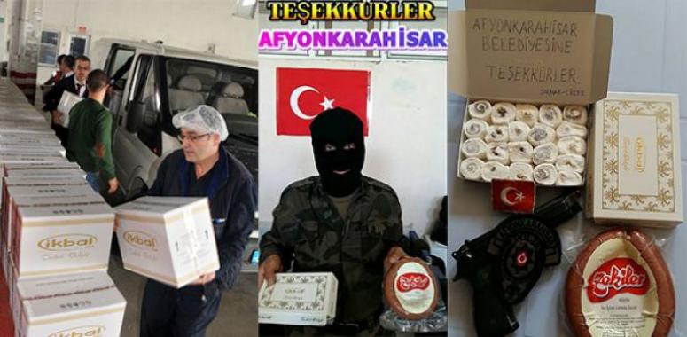 AFYON BELEDİYESİ’NDEN ASKER VE POLİSİMİZE ÖZEL DESTEK