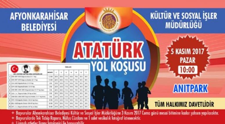 AFYON'DA ATATÜRK KOŞUSU HEYECANI