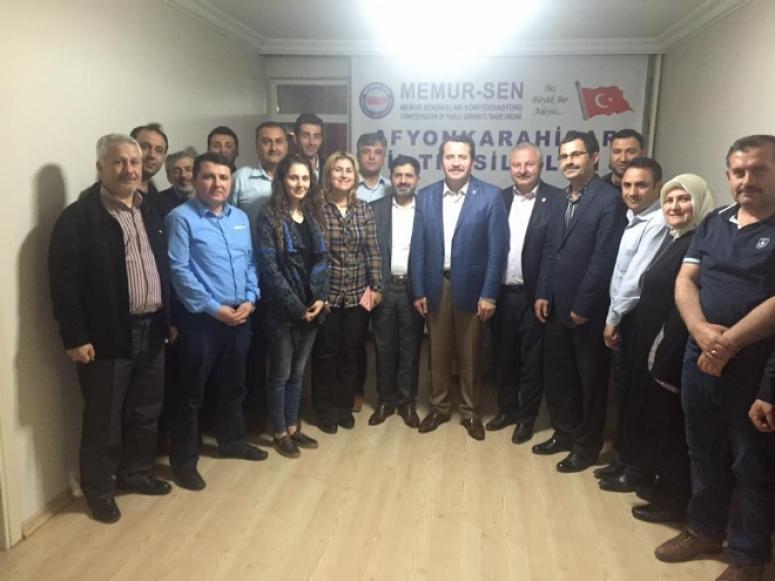 MEMUR-SEN GENEL BAŞKANI ALİ YAÇIN'DAN SÜPRİZ AFYON'A ZİYARETİ