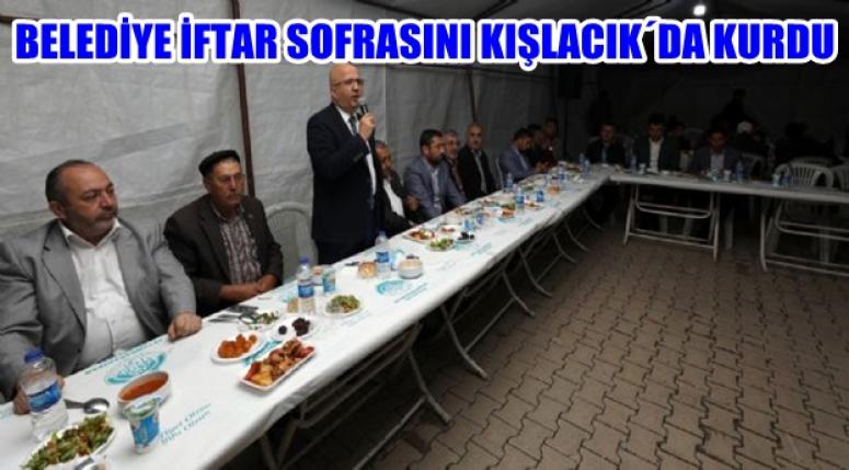 AFYON BELEDİYESİ İFTAR SOFRASINI KIŞLACIK´DA KURDU
