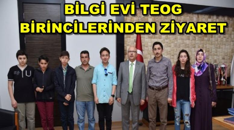 AFYON BİLGİ EVİ TEOG BİRİNCİLERİNDEN ZİYARET