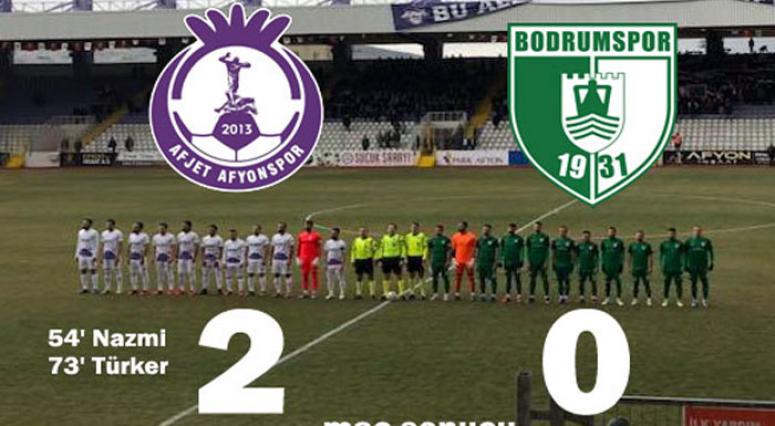 AFJET AFYONSPOR, BODRUMSPOR'U 2 GOL İLE GEÇTİ