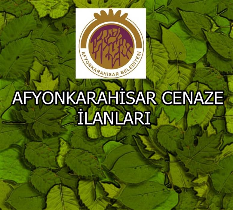 Afyon Cenaze İlanları ( 01/01/2016 )