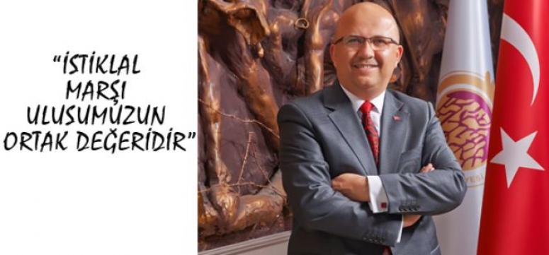 BAŞKAN ÇOBAN´IN İSTİKLAL MARŞI MESAJI