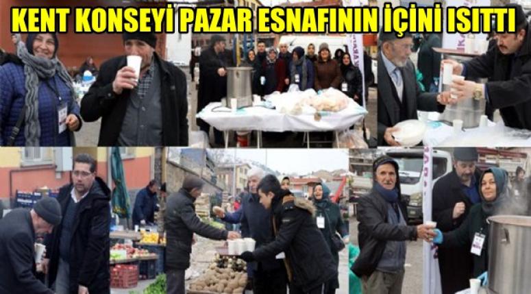 Çavuşbaş Semt Pazarında esnafa çorba ikramı !!