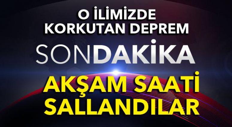 Burdur'da korkutan deprem