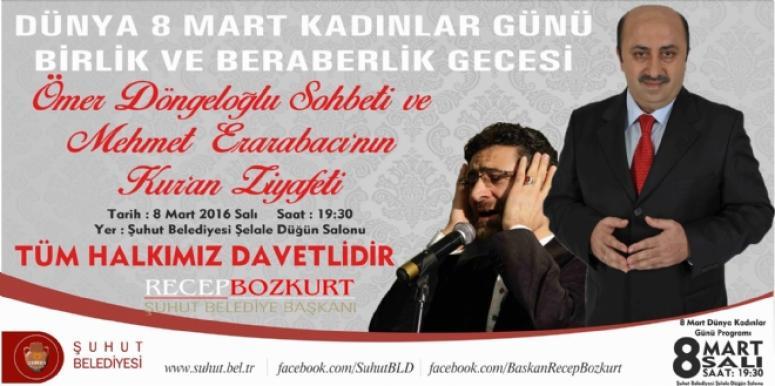 Ömer Döngeloğlu Şuhut’a Geliyor.