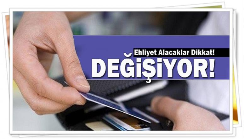 Ehliyet alacaklar dikkat...Sınav değişiyor !!!