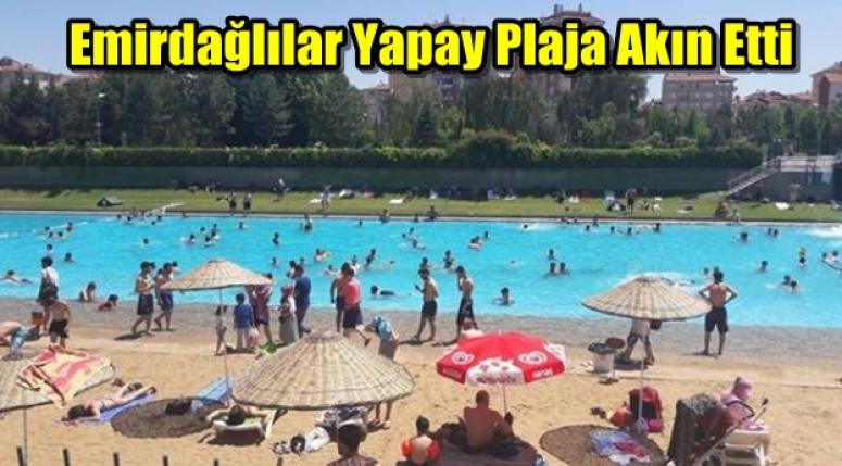 Yapay Plaja Akın Ettiler