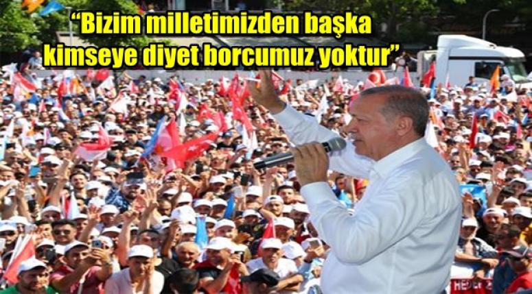 Cumhurbaşkanı Erdoğan "TÜM ENGELLERİN ÜSTESİNDEN MİLLETİN DESTEĞİYLE GELDİK"