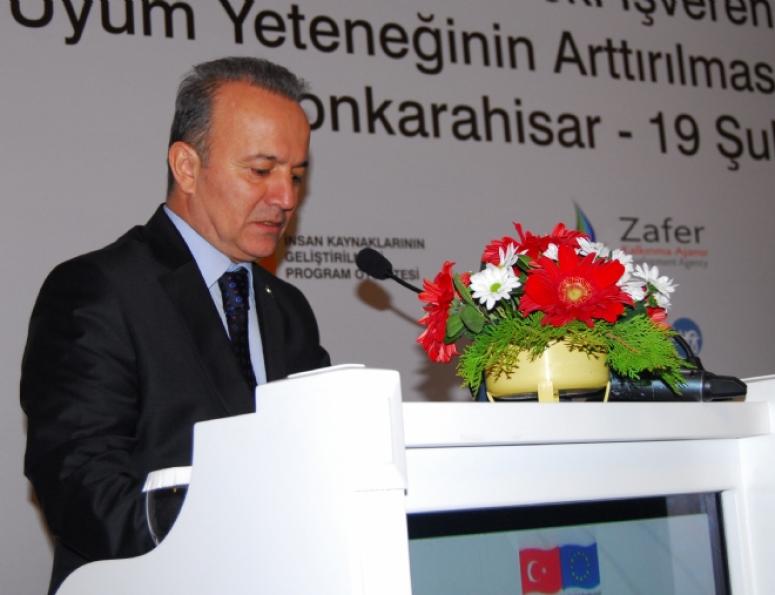 VALİ GÜNER ZAFER KALKINMA AJANSI TOPLANTISINDA HİTAP ETTİ