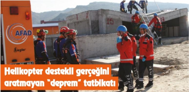 Afyonkarahisar'da Helikopterli tatbikat