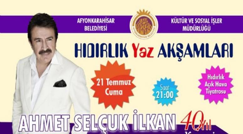Hıdırlık Konserlerinde bu hafta Ahmet Selçuk İlkan