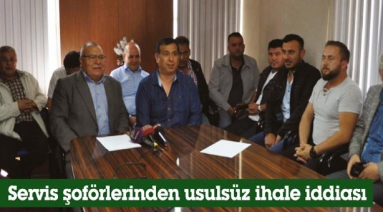 Servis şoförlerinden usulsüz ihale iddiası