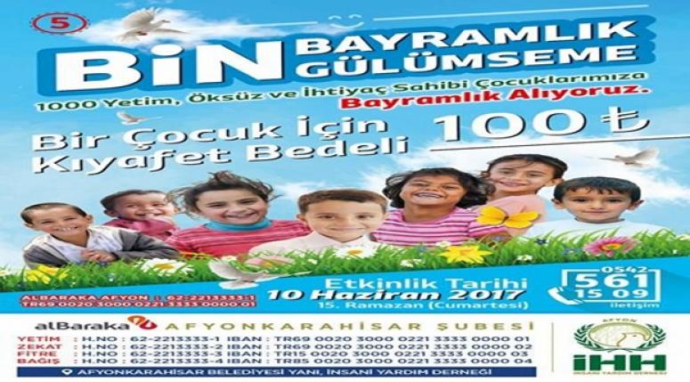 Afyon İHH'dan Yetim Giydirme Programı