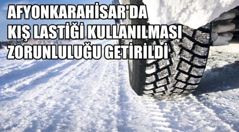 Afyon'da Kış Lastiği Uygulama Zorunluluğu