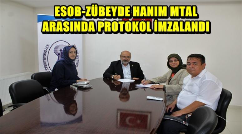 ESOB BAŞKANI : PROTOKOL HAYIRLI OLSUN DEDİ