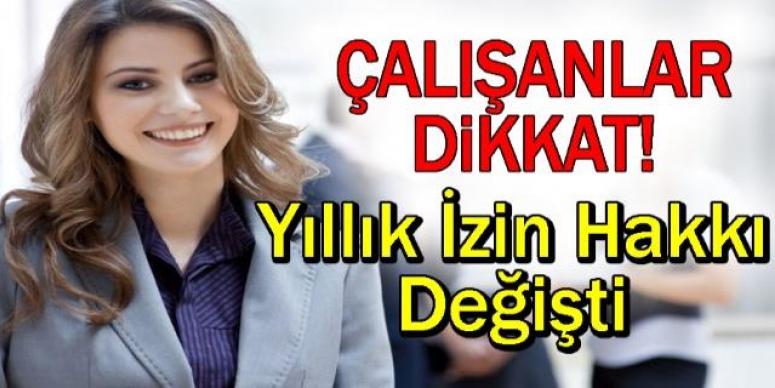 Yıllık İzin Hakkı Değişti
