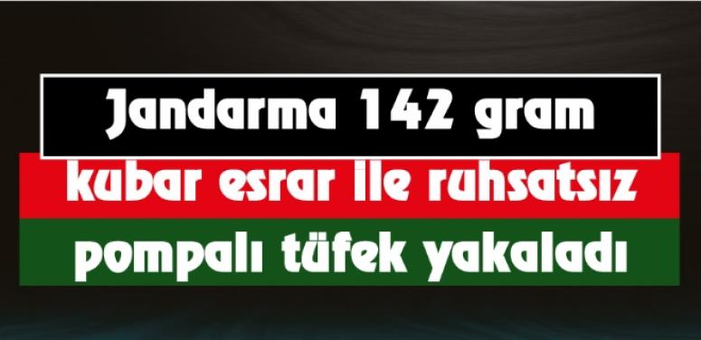 Afyon Jandarma ekipleri esrar ve tüfek yakaladı