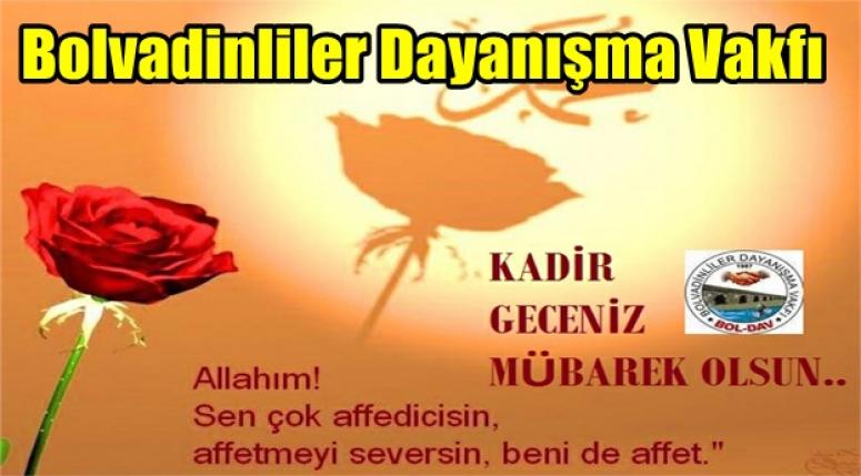 Bolvadinliler Dayanışma Vakfı Kadir Gecesini kutladı