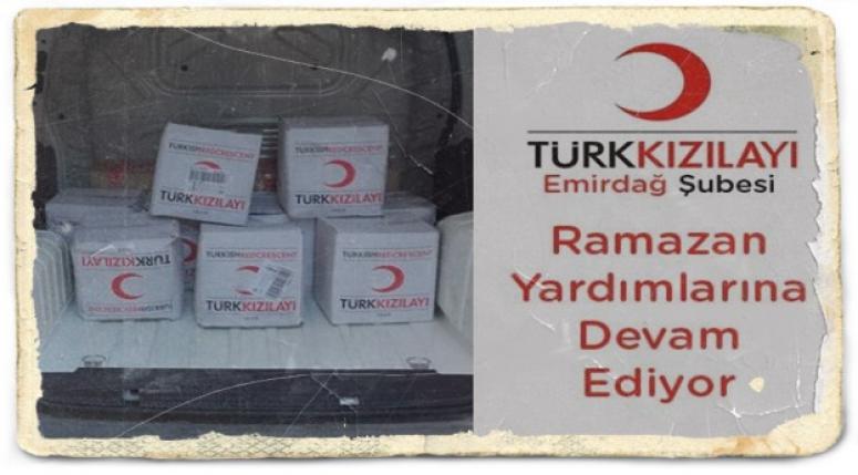 Kızılay Emirdağ'da Yardımlarına Devam Ediyor