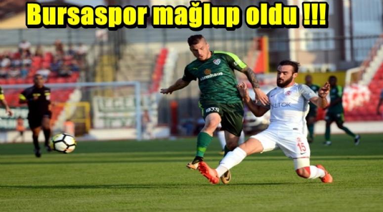 Bursaspor mağlup oldu