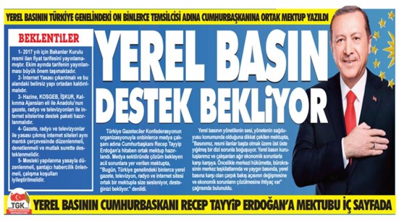 YEREL BASIN DESTEK BEKLİYOR