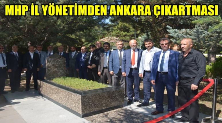 AFYON MHP İL YÖNETİMDEN ANKARA ÇIKARTMASI