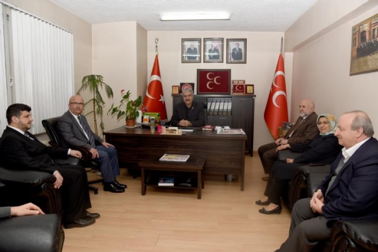 MHP İL BAŞKANI RAŞİT DEMİREL’E TAZİYE ZİYARETİ