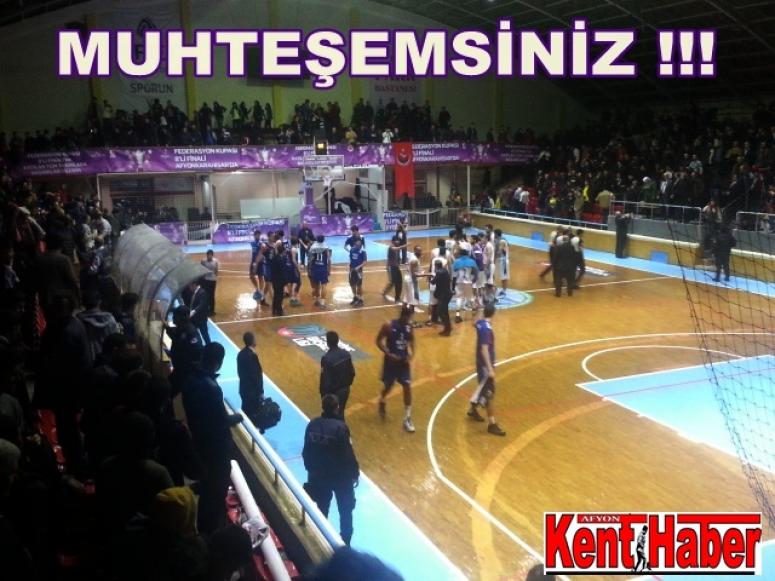 AFYON BELEDİYESPOR FARK ATTI.. 91 - 74